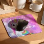 Mousepad για Κορίτσι με Εκτύπωση και Σχέδιο Μονόκερο