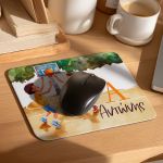 Mousepad Παιδικό για Αγόρι με Σχέδιο Παίχτες Μπάσκετ