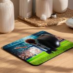 Mousepad για Παιδιά με Σχέδιο Κυανόλευκo Ποδοσφαιριστή
