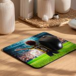 Mousepad για Παιδιά με Σχέδιο Κιτρινόμαυρο Ποδοσφαιριστή