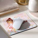 Mousepad Παιδικό για Κορίτσι με Όνομα και Σχέδιο Νεράιδα