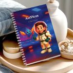 Τετράδιο Σπιράλ Α4 με Θέματα, Προσωποποιημένο με Αστροναύτη