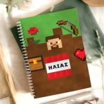 Τετράδιο Σπιράλ Α4 με Θέματα και Σχέδιο Retro Video Game