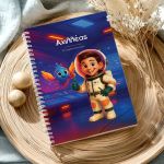 Τετράδιο Σπιράλ Α4 με Θέματα, Προσωποποιημένο με Αστροναύτη