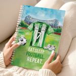 Τετράδιο Σπιράλ Α4 με Θέματα και Σχέδιο Πράσινη Φανέλα