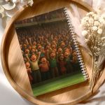 Τετράδιο Α4 Σπιράλ Παιδικό, με Ασπρόμαυρο Ποδοσφαιριστή