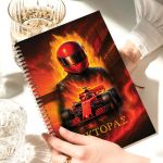 Τετράδιο Σπιράλ Α4 με Θέματα, Σχέδιο με Αυτοκίνητο & Οδηγό