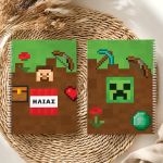Τετράδιο Σπιράλ Α4 με Θέματα και Σχέδιο Retro Video Game