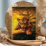 Τετράδιο Σπιράλ Α4 με Θέματα, Προσωποποιημένο με Τίγρη