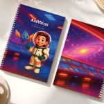 Τετράδιο Σπιράλ Α4 με Θέματα, Προσωποποιημένο με Αστροναύτη