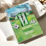 Τετράδιο Σπιράλ Α4 με Θέματα και Σχέδιο Πράσινη Φανέλα