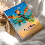 Τετράδιο Σπιράλ Α4 με Θέματα, Σχέδιο Δράκοι & Πολεμιστής