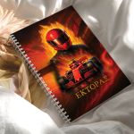 Τετράδιο Σπιράλ Α4 με Θέματα, Σχέδιο με Αυτοκίνητο & Οδηγό