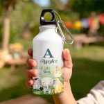 Παιδικό Αλουμινένιο Παγούρι για Αγόρι με Ζώα Σαφάρι