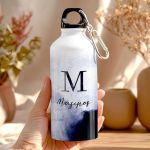 Αθλητικό Παγούρι - Μπουκάλι Αλουμινένιο με Σχέδιο Blue Pattern