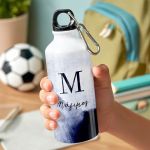 Αθλητικό Παγούρι - Μπουκάλι Αλουμινένιο με Σχέδιο Blue Pattern