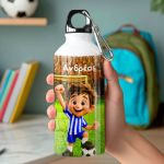 Παγουρίνο Παιδικό Αλουμινένιο για Αγόρι με Μπλε Ποδοσφαιριστή