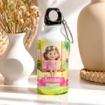 Παγούρι Παιδικό Αλουμινένιο για Κορίτσι με Πριγκίπισσα σε Κούνια