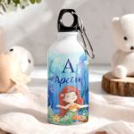 Αλουμινένιο Παγούρι Παιδικό για Κορίτσι με Χαρούμενη Γοργόνα