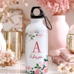 Μπουκάλι - Παγούρι Αλουμινένιο με Σχέδιο Ανθισμένη Αμυγδαλιά