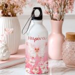 Παιδικό Αλουμινένιο Παγούρι για Κορίτσι με Floral Πεταλούδα