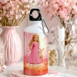 Παγούρι Παιδικό Αλουμινένιο για Κορίτσι με Ροζ Πριγκίπισσα