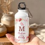 Παγούρι Αλουμινένιο Αθλητικό με Σχέδιο Πεταλούδες και Λουλούδια