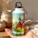 Παγουρίνο Παιδικό Αλουμινένιο για Αγόρι με Κάστρο και Δράκο