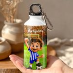 Παγουρίνο Παιδικό Αλουμινένιο για Αγόρι με Μπλε Ποδοσφαιριστή