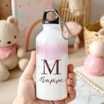 Αθλητικό Παγούρι - Μπουκάλι Αλουμινένιο με Σχέδιο Μωβ Κύκλους