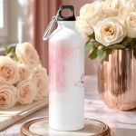 Παγούρι Αλουμινένιο Αθλητικό με Σχέδιο Πεταλούδες και Λουλούδια