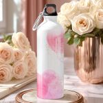 Αθλητικό Παγούρι - Μπουκάλι Αλουμινένιο με Σχέδιο Μωβ Κύκλους