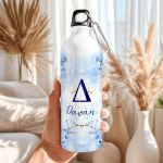 Αθλητικό Παγούρι Αλουμινένιο με Σχέδιο Λουλούδια & Χρυσόσκονη