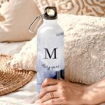 Αθλητικό Παγούρι - Μπουκάλι Αλουμινένιο με Σχέδιο Blue Pattern