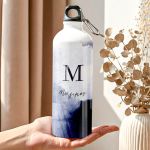 Αθλητικό Παγούρι - Μπουκάλι Αλουμινένιο με Σχέδιο Blue Pattern