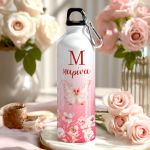 Παιδικό Αλουμινένιο Παγούρι για Κορίτσι με Floral Πεταλούδα