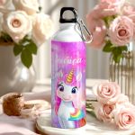 Αλουμινένιο Παγούρι Παιδικό για Κορίτσι με Πολύχρωμο Μονόκερο