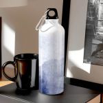 Αθλητικό Παγούρι - Μπουκάλι Αλουμινένιο με Σχέδιο Blue Pattern