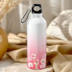 Παιδικό Αλουμινένιο Παγούρι για Κορίτσι με Floral Πεταλούδα