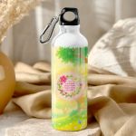 Παγούρι Παιδικό Αλουμινένιο για Κορίτσι με Πριγκίπισσα σε Κούνια