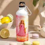 Παγούρι Παιδικό Αλουμινένιο για Κορίτσι με Ροζ Πριγκίπισσα