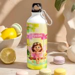 Παγούρι Παιδικό Αλουμινένιο για Κορίτσι με Πριγκίπισσα σε Κούνια