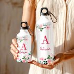 Μπουκάλι - Παγούρι Αλουμινένιο με Σχέδιο Ανθισμένη Αμυγδαλιά