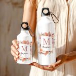 Παγούρι - Μπουκάλι Αλουμινένιο με Σχέδιο Τριαντάφυλλα