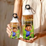 Παγουρίνο Παιδικό Αλουμινένιο για Αγόρι με Μπλε Ποδοσφαιριστή