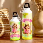 Παγούρι Παιδικό Αλουμινένιο για Κορίτσι με Πριγκίπισσα σε Κούνια