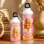 Παιδικό Παγουρίνο Αλουμινένιο για Κορίτσι με Ξανθιά Νεράιδα