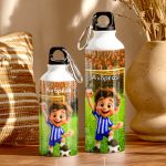 Παγουρίνο Παιδικό Αλουμινένιο για Αγόρι με Μπλε Ποδοσφαιριστή