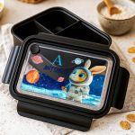 Παιδικό Δοχείο Φαγητού Μαύρο – Lunch Box με Αστροναύτη