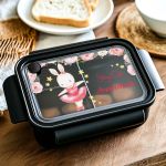 Παιδικό Δοχείο Φαγητού Μαύρο - Lunch Box με Χωρίσματα